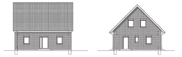 Haus-Kosel-Ansichtszeichnung Haus-Kosel-Ansichtszeichnung